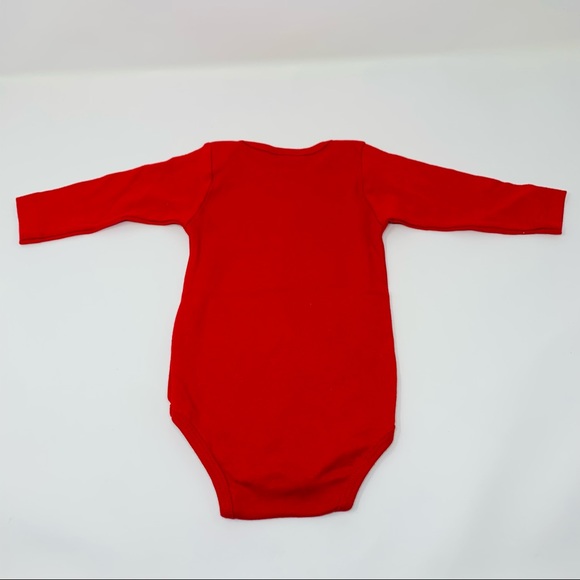 NWOT Embellished American Apparel L/S Baby One Piece Rhinestone Heart - Picture 6 of 6